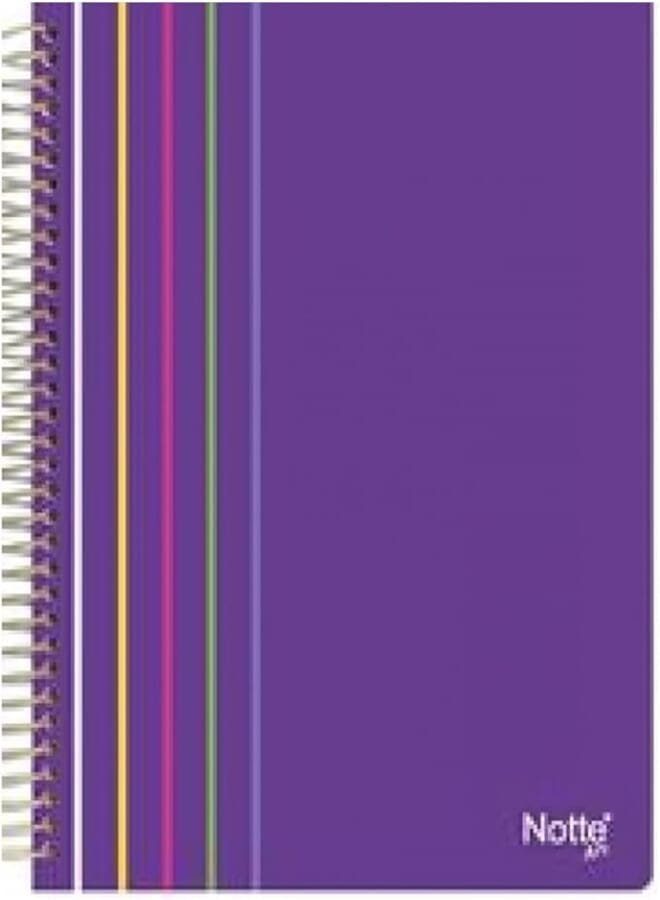 Notte A4 Lined Notebook with 80 Pages, Black